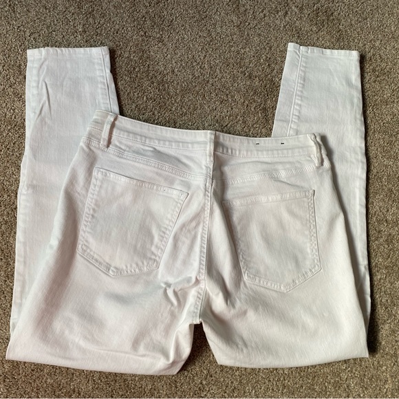 EUC Ann Taylor Womens Skinny Ankle Curvey Pant in White - Size 10 - Picture 4 of 4